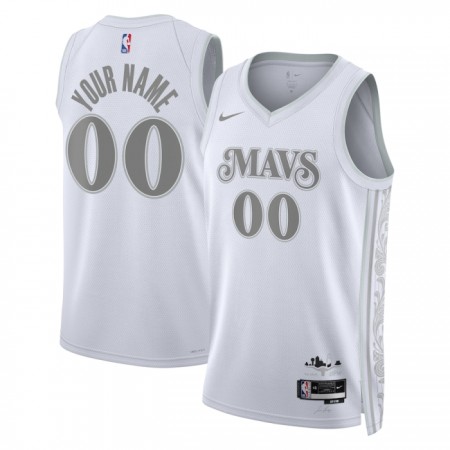 Dres Dallas Mavericks Prilagođeni Nike 2024-25 City Edition Bijela Swingman